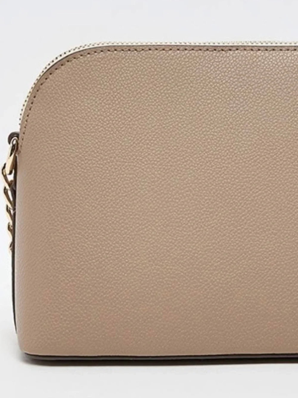 AK Anne Klein Tricolor Pebbled Crossbody Bag in Taupe, Cream & Pink